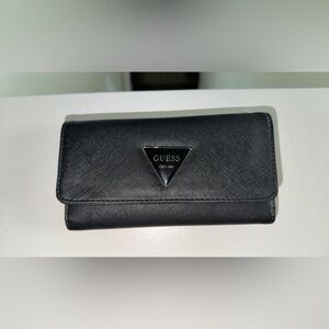 Guess Black Leather Card Holder